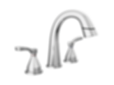 STRYKE Two Handle Widespread Pull Down Bathroom Faucet - 35775-PD-PR-DST