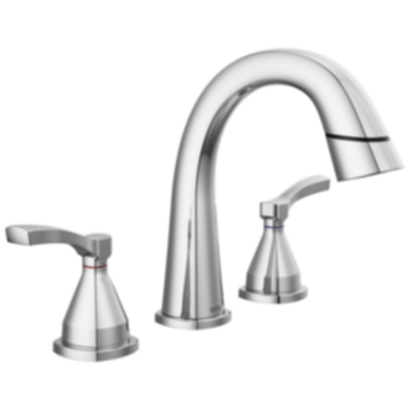 STRYKE Two Handle Widespread Pull Down Bathroom Faucet - 35775-PD-PR-DST