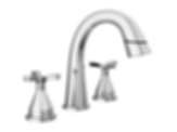 STRYKE Two Handle Widespread Pull Down Bathroom Faucet - 357756-PD-PR-DST