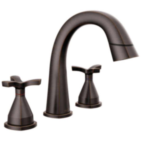 STRYKE Two Handle Widespread Pull Down Bathroom Faucet - 357756-PD-PR-DST