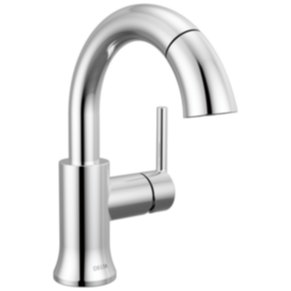TRINSIC® Single Handle Pull Down Bathroom Faucet with Arc Spout and Lever Handle - 559HAR-PD-DST