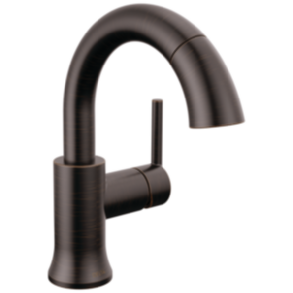TRINSIC® Single Handle Pull Down Bathroom Faucet with Arc Spout and Lever Handle - 559HAR-PD-DST
