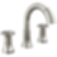 TRINSIC® Two Handle Widespread Pull Down Bathroom Faucet with Arc Spout and Wheel Handles - 3558-PD-DST
