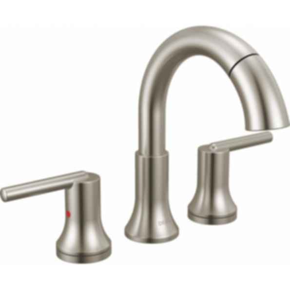 TRINSIC® Two Handle Widespread Pull Down Bathroom Faucet with Arc Spout and Lever Handles - 3559-PD-DST