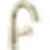 TRINSIC® Single Handle Pull Down Bathroom Faucet with Arc Spout and Wheel Handle - 558HAR-PD-DST