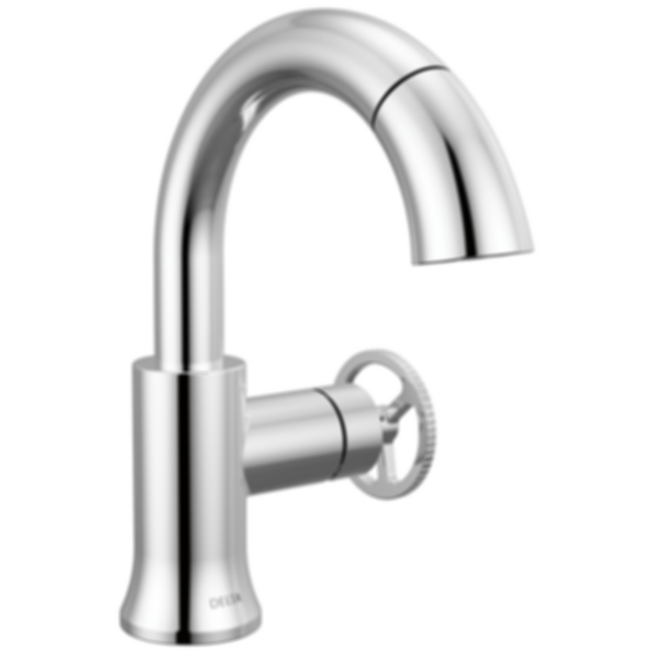 TRINSIC® Single Handle Pull Down Bathroom Faucet with Arc Spout and Wheel Handle - 558HAR-PD-DST