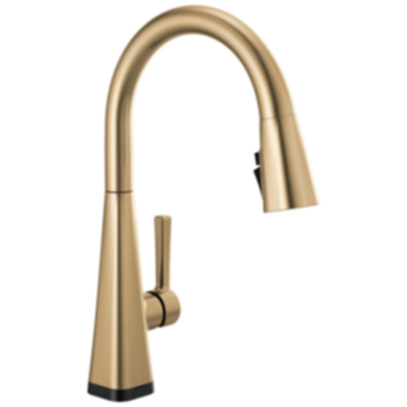LENTA® Single-Handle Pull-Down Kitchen Faucet with Touch2O® Technology - 19802TZ-DST