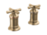 Broderick 2 Handle Roman Tub Handle Kit - Cross - H599-PR