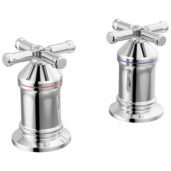Broderick 2 Handle Roman Tub Handle Kit - Cross - H599-PR