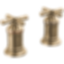 Broderick 2 Handle Roman Tub Handle Kit - Cross - H599-PR