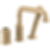 Broderick Three Hole Roman Tub Trim With Hand Shower - Less Handle -  T3784-PR-LHP