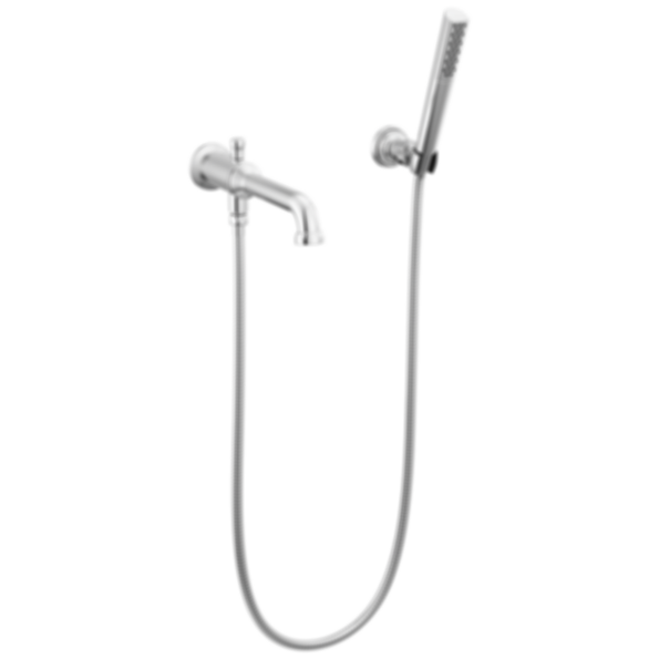 Broderick Wall Mount Tub Filler Trim with Hand Shower - Less Handles -  T5784-PR-LHP-WL