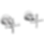 Broderick Wall Mount Tub Filler Handle Kit - Cross - H584-PR