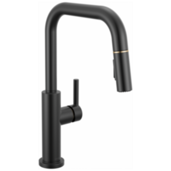 NICOLI® Single Handle Pull-Down Kitchen Faucet Square Spout - 19868LF