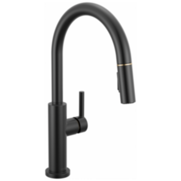 NICOLI® Single Handle Pull-Down Kitchen Faucet Arc Spout - 19867LF