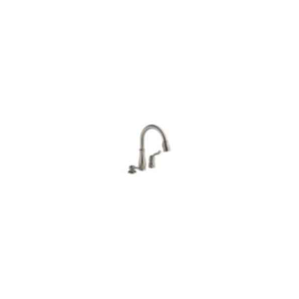 LELAND® Single Handle Pull-Down Kitchen Faucet with Soap Dispenser - 978-SD-DST