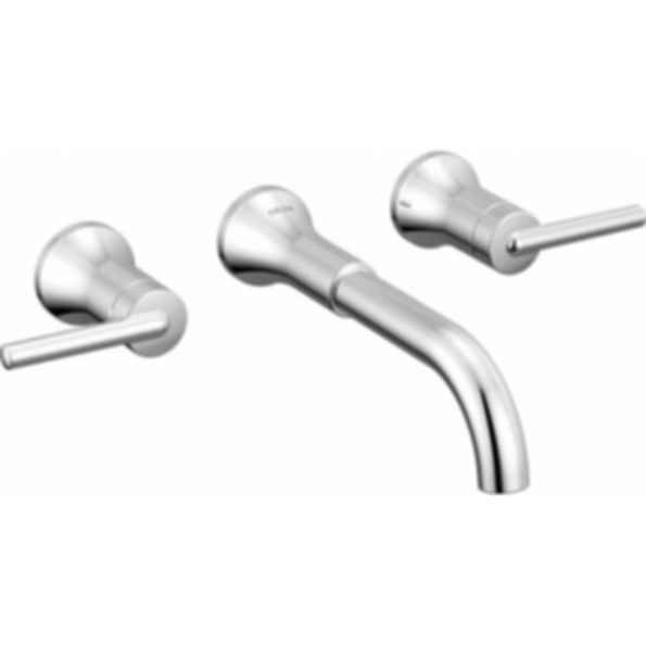 TRINSIC® Two Handle Wall Mount Bathroom Faucet - Lever Handles - T3554LF-LHP-WL