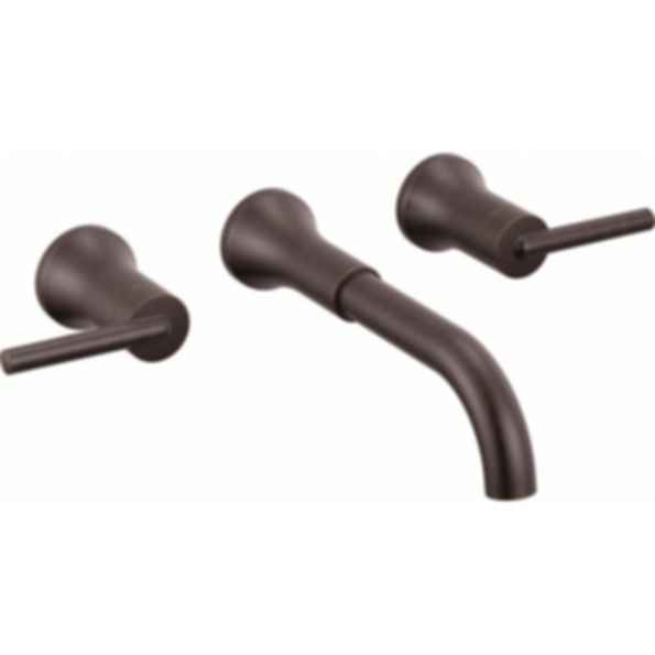 TRINSIC® Two Handle Wall Mount Bathroom Faucet - Lever Handles - T3554LF-LHP-WL