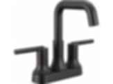 TRINSIC® Centerset Bathroom Faucet with Square Spout and Lever Handles - 2554-MPU-DST