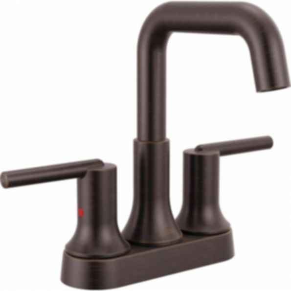 TRINSIC® Centerset Bathroom Faucet with Square Spout and Lever Handles - 2554-MPU-DST