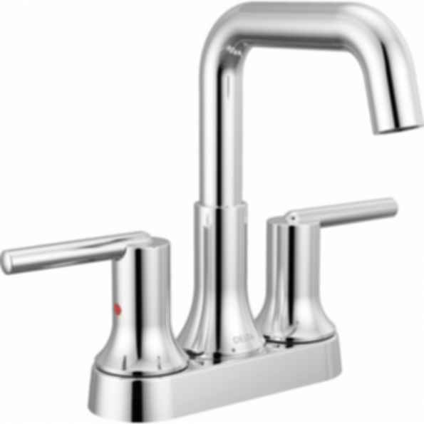 TRINSIC® Centerset Bathroom Faucet with Square Spout and Lever Handles - 2554-MPU-DST