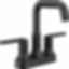 TRINSIC® Centerset Bathroom Faucet with Square Spout and Lever Handles - 2554-MPU-DST