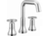 TRINSIC® Two Handle Widespread Bathroom Faucet with Square Spout and Wheel Handles - 35547-MPU-DST