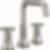 TRINSIC® Two Handle Widespread Bathroom Faucet with Square Spout and Wheel Handles - 35547-MPU-DST