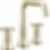 TRINSIC® Two Handle Widespread Bathroom Faucet with Square Spout and Wheel Handles - 35547-MPU-DST
