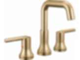 TRINSIC® Two Handle Widespread Bathroom Faucet with Square Spout and Lever Handles - 3554-MPU-DST