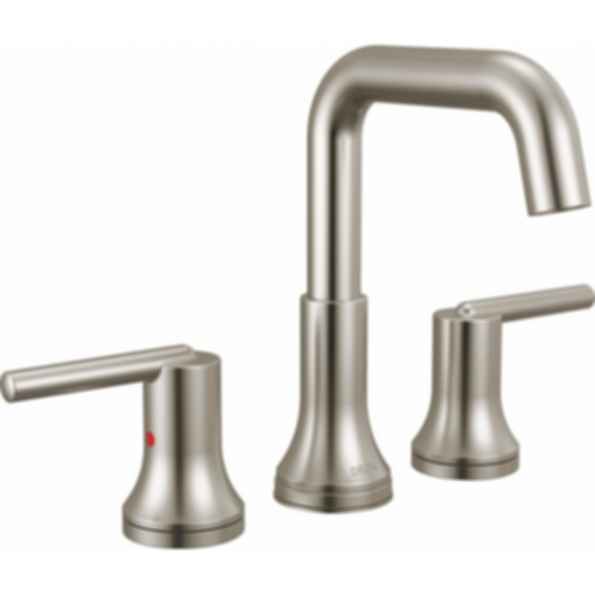 TRINSIC® Two Handle Widespread Bathroom Faucet with Square Spout and Lever Handles - 3554-MPU-DST