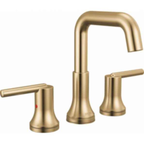 TRINSIC® Two Handle Widespread Bathroom Faucet with Square Spout and Lever Handles - 3554-MPU-DST