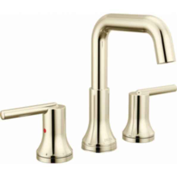 TRINSIC® Two Handle Widespread Bathroom Faucet with Square Spout and Lever Handles - 3554-MPU-DST