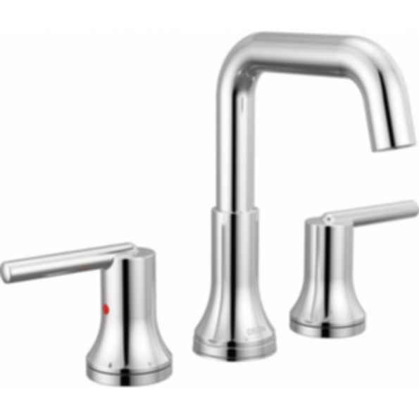 TRINSIC® Two Handle Widespread Bathroom Faucet with Square Spout and Lever Handles - 3554-MPU-DST