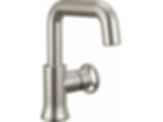 TRINSIC® Single Handle Pull Down Bathroom Faucet with Square Spout and Wheel Handle - 5547HAR-DST