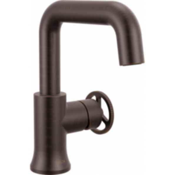 TRINSIC® Single Handle Pull Down Bathroom Faucet with Square Spout and Wheel Handle - 5547HAR-DST
