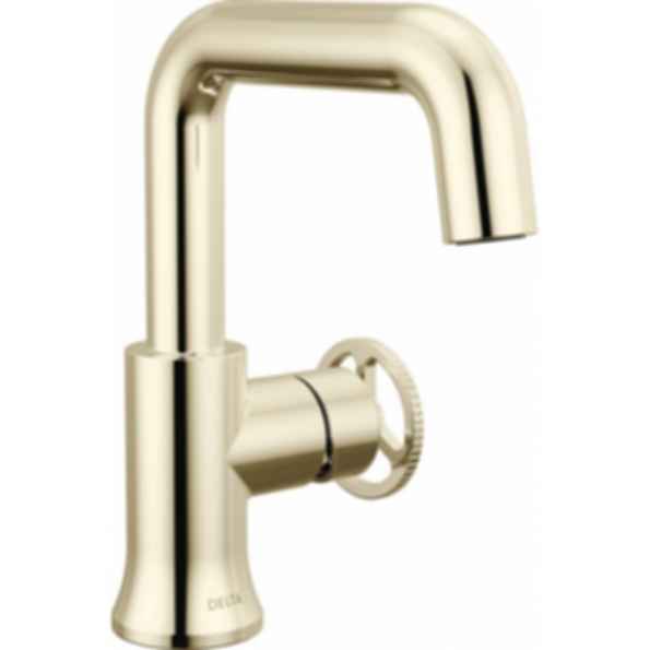 TRINSIC® Single Handle Pull Down Bathroom Faucet with Square Spout and Wheel Handle - 5547HAR-DST