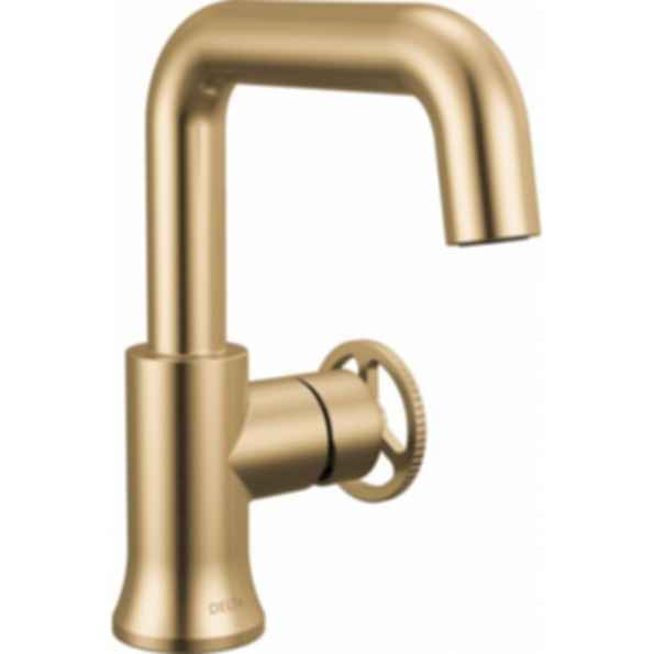 TRINSIC® Single Handle Pull Down Bathroom Faucet with Square Spout and Wheel Handle - 5547HAR-DST