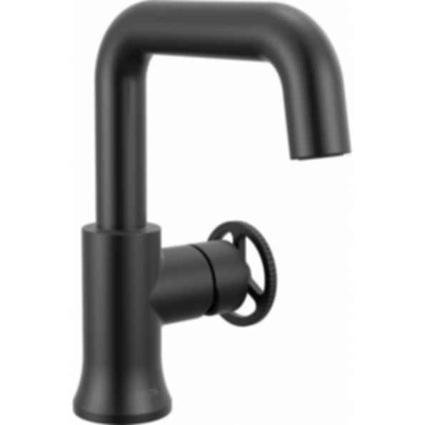 TRINSIC® Single Handle Pull Down Bathroom Faucet with Square Spout and Wheel Handle - 5547HAR-DST