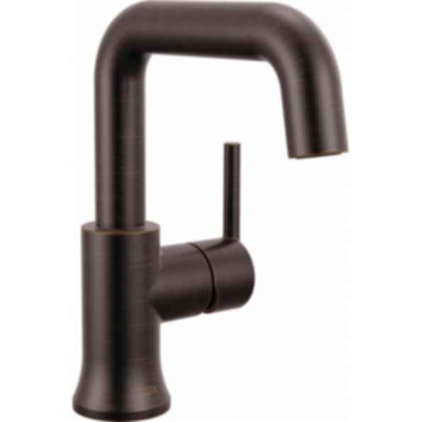 TRINSIC® Single Handle Bathroom Faucet with Square Spout and Lever Handle - 554HAR-DST