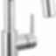TRINSIC® Single Handle Bathroom Faucet with Square Spout and Lever Handle - 554HAR-DST