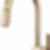 Frank Lloyd Wright® Kitchen Collection by Brizo® Pull-Down Kitchen Faucet with Arc Spout - Less Handle - 63022LF-LHP