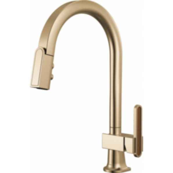 Frank Lloyd Wright® Kitchen Collection by Brizo® Pull-Down Kitchen Faucet with Arc Spout - Less Handle - 63022LF-LHP