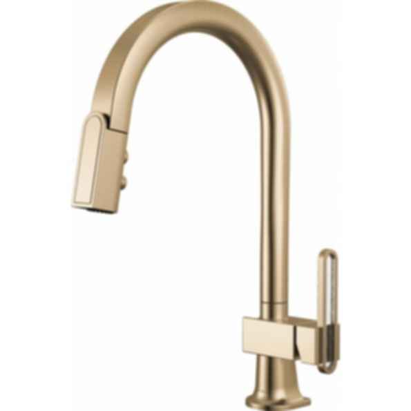 Frank Lloyd Wright® Kitchen Collection by Brizo® Pull-Down Kitchen Faucet with Arc Spout - Less Handle - 63022LF-LHP