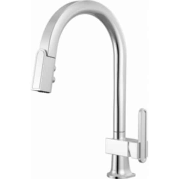 Frank Lloyd Wright® Kitchen Collection by Brizo® Pull-Down Kitchen Faucet with Arc Spout - Less Handle - 63022LF-LHP
