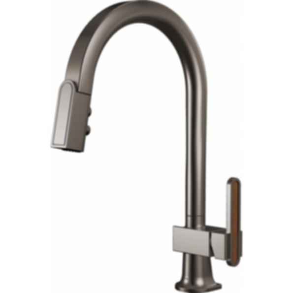 Frank Lloyd Wright® Kitchen Collection by Brizo® Pull-Down Kitchen Faucet with Arc Spout - Less Handle - 63022LF-LHP