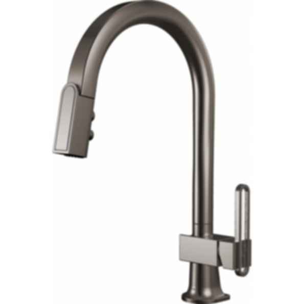 Frank Lloyd Wright® Kitchen Collection by Brizo® Pull-Down Kitchen Faucet with Arc Spout - Less Handle - 63022LF-LHP