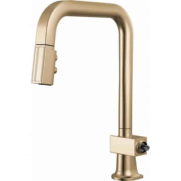 Frank Lloyd Wright® Kitchen Collection by Brizo® Pull-Down Kitchen Faucet with Square Spout - Less Handle - 63023LF-LHP