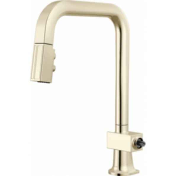 Frank Lloyd Wright® Kitchen Collection by Brizo® Pull-Down Kitchen Faucet with Square Spout - Less Handle - 63023LF-LHP