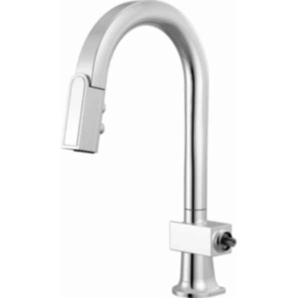 Frank Lloyd Wright® Kitchen Collection by Brizo® Pull-Down Prep Faucet with Arc Spout - Less Handle  - 63922LF-LHP